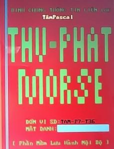 Phần mềm MORSE2xp - giảng dạy thu phát báo Morse